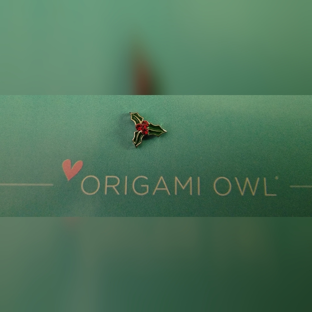 Origami Owl Mistletoe charm